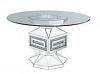 Noralie Dining Table with Geometric Angle Cuts