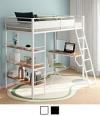 Campus 3-shelf Metal Twin Workstation Loft Bed