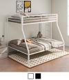 Alevera Twin Over Full Metal Bunk Bed with Ladder
