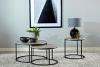 Lainey 2-piece Round Faux Marble Nesting Coffee Table