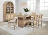 Kailani Cane Counter Height Storage Dining Table