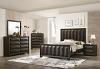 Hexham Transitional Bed with Vertical Faceted Panel Headboard and Footboard