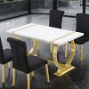 60" Holstebro Contemporary O-Shaped Leg Dining Table