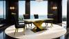Palazzo Glam Cross-Shaped Pedestal Base Dining Table
