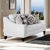 Turnham Transitional Loveseat with Sloped Track Arms