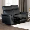 Bienne Transitional Manual Recliner Loveseat