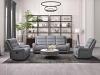 Matthias Transitional Modern Scroll Arm Manual Sofa w/ Welt Trim