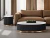 Virden Contemporary Oval Cocktail Table
