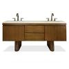 72" Bower Double Sink Chest Bathroom Vanity