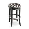 Zebrano Swivel Counter Stool - Backless