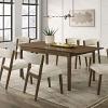 Raissa Mid-Century Modern Walnut Dining Table