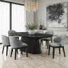Tottenham Contemporary Oak Black Dining Table