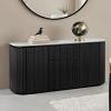 Lynton Contemporary White/Black Server