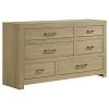 Hendricks Headboard Platform Light Oak Dresser