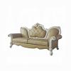 Picardy Butterscotch Leatherette Sofa with 5 Pillows