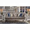 Versailles Ivory Fabric Sofa with 7 Pillows