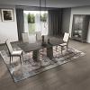 Venezia Gray Oak High Gloss Dining Table