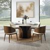 Rufina Natural Marble Top Round Dining Table