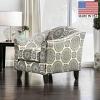 Misty Sloped Arms Floral Chair