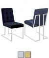 Cisco Velvet Upholstered Dining Side Chair Set of 2