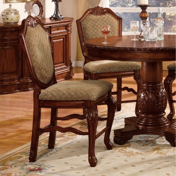Chateau De Ville Cherry Counter Height Chair Set of 2