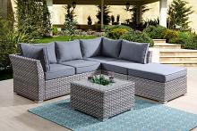 Laurance Patio Sectional Sofa and Cocktail Table