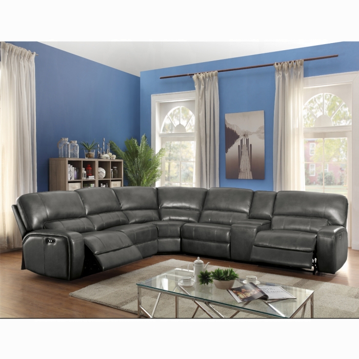 Saul Gray Power Motion Reclining Sectional Sofa
