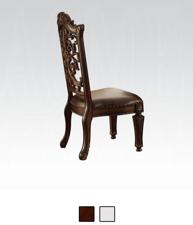 Vendome Cut-Out Floral Backrest  Side Chair Set of 2