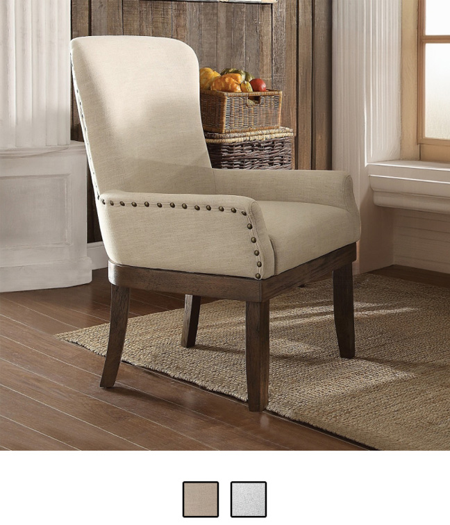 Landon Wingback Style Arm Chair Set of 2