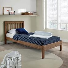 Creswell Rustic Bed with Plank Style Design