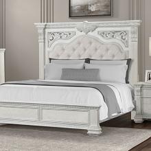 Promenade Traditional Bed with Pleated Diamond Button Tufting