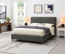 Stavern Contemporary Bed with Padded  Headboard