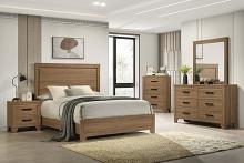 Panelli Transitional Bed with Recessed Panel Headboard