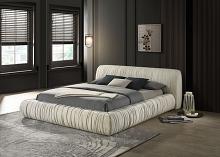 Palmdale Contemporary Pleated Upholstered Bed