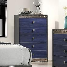 Hartlepool Glam Chest with Geo Chrome Molding