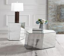 Capella Mirrored Abstract Geometric Coffee Table Capella Mirrored Abstract Geometric Coffee Table