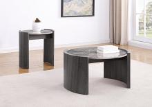 Gladstone Round Faux Marble Top Coffee Table Gladstone Round Faux Marble Top Coffee Table