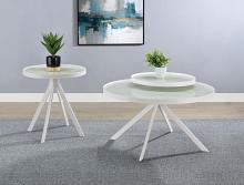 Briggs Round Marble Printed Glass Top Coffee Table Briggs Round Marble Printed Glass Top Coffee Table