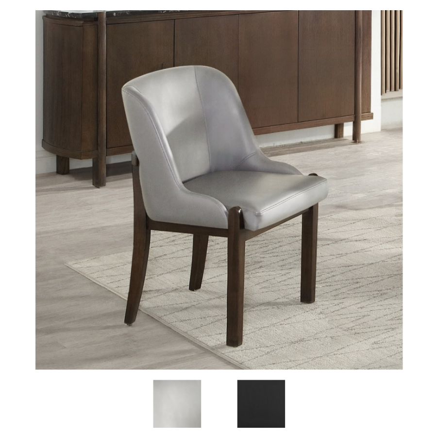 Estella Leatherette Side Chair Set of 2