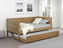 Calinda Wood Twin Daybed With Trundle Calinda Wood Twin Daybed With Trundle