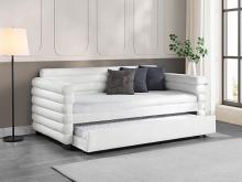 Patricia Boucle Upholstered Twin Day Bed with Trundle Patricia Boucle Upholstered Twin Day Bed with Trundle