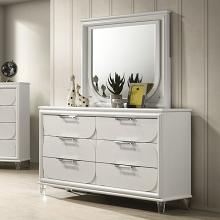 Lareina Contemporary Dresser with Embossed Panels