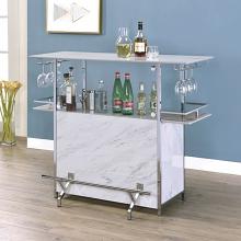 Rianna Contemporary Steel Construction Bar Table