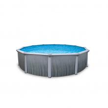 15' Martinique Round Steel Wall Above Ground Pool w/ 7-in Top Rail - 52" Deep