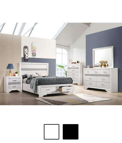 Miranda 51-inch Wood Storage Panel Bed