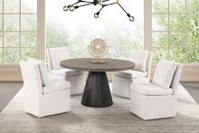 Broager Contemporary Round Table with Cone-Shaped Pedestal Base