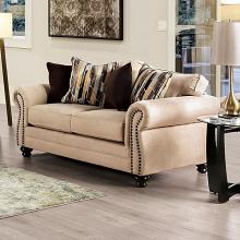 Kailyn Fancy Nailhead Trim Accented Love Seat
