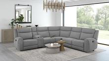 Antonius Contemporary Motion Sectional with Contoured Arm