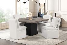 Broager Contemporary Square Table with Cone-Shaped Pedestal Base