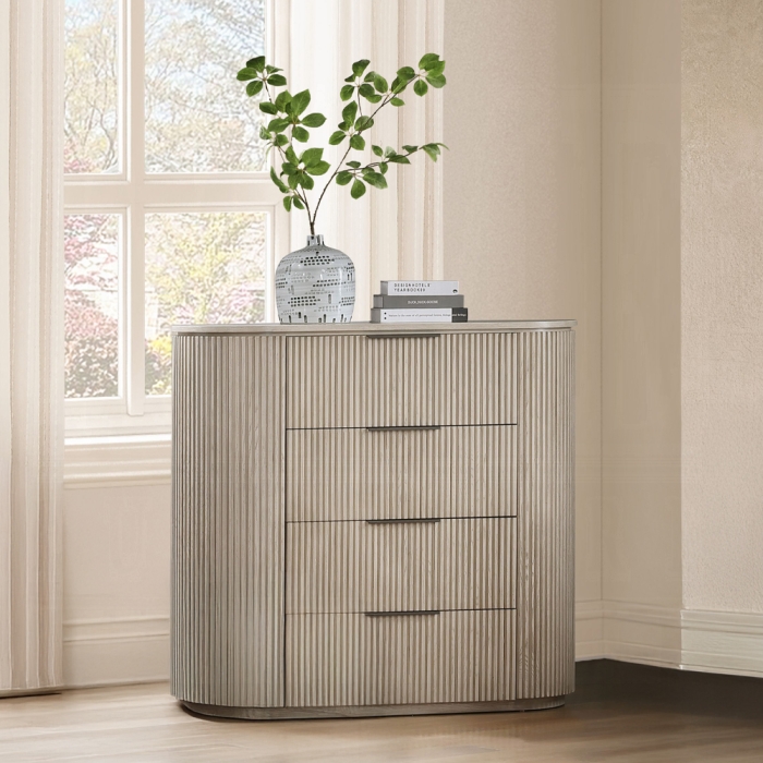 Leanna Composite Wood Light Oak Chest